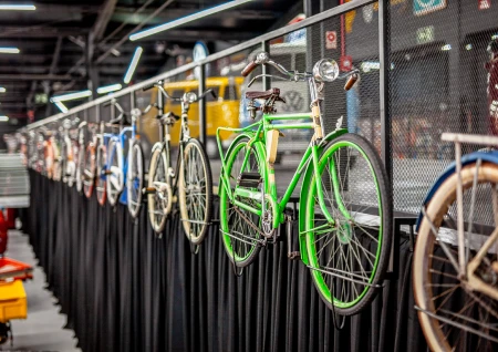 Bicicletas antigas em exposição
