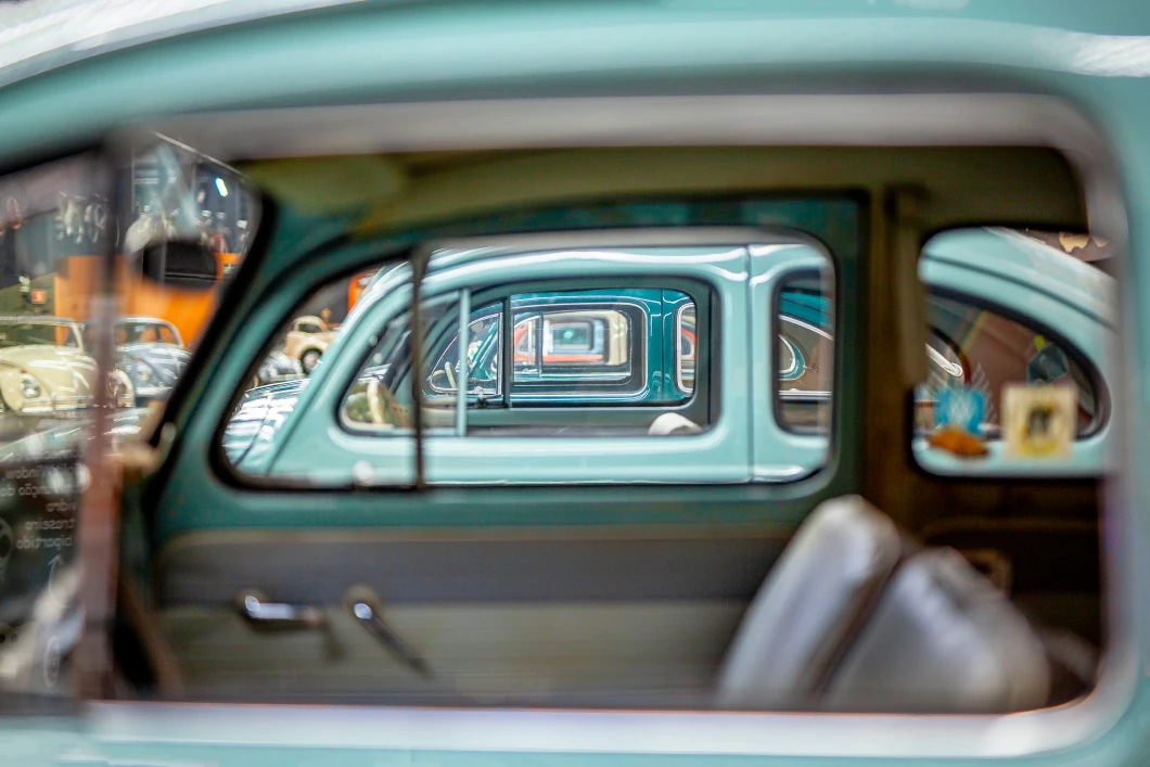 Detalhe do interior de um Fusca