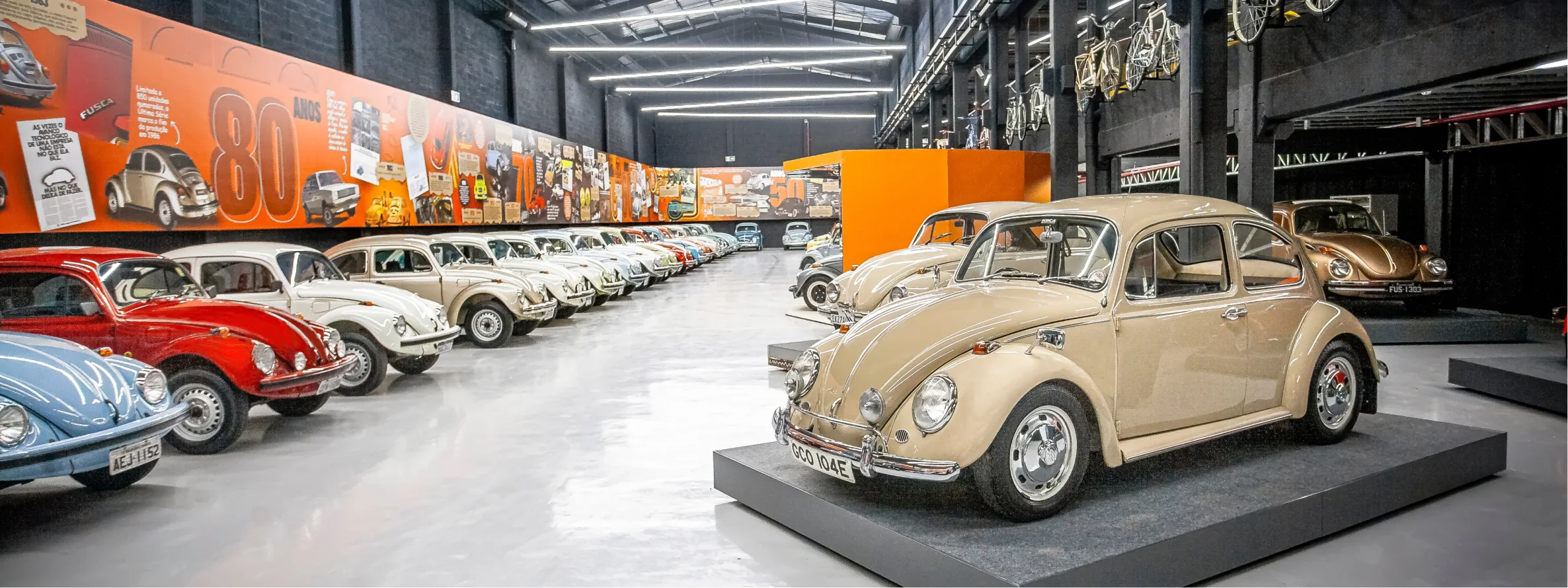 Fuscas em exposição na Garagem BC